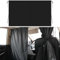 Rideaux de séparation pour voiture - 134 x 78 cm - Protection solaire - Rideau brise-vue amovible - Noir - Pour fenêtre de voiture - Accessoire de camping