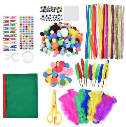 Gadpiparty 1satz Bastelset Für Mädchen Kunsthandwerk Mit Buntem Material Für Vorschule Kindergarten Und Familienaktivitäten Teiliges Für Kreative
