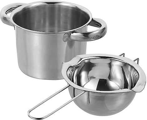 Mobestech Wax Melting Pot Double Boiler Pot Stainless Steel Melting Bowl for Thorntons Chocolates Home Professional Use