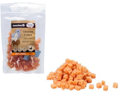 Beeztees Tasty Treats Hähnchen Cubes, Hundesnack, 200 g