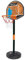 Simba 107407609 - Basketball Set mit Ständer, Brett 40x31cm, Korb mit Netz 24cm, Ball 16cm, höhenverstellbar bis 160cm, Pumpe, 4 Teile, ab 3 Jahre