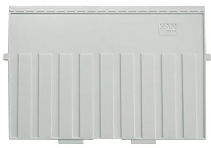 HAN Stützplatte DIN A4 quer, für HAN Karteitröge und Karteikästen, Trennplatte, 9024-11, lichtgrau