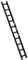 Euroline Alu-Dachauflegeleiter für Kaminkehrer anthrazit 1x10-Sprossen-Länge 2,80 m 3240110