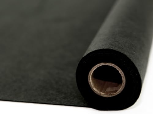Selbstklebende Rückseite, Acryl Filz Stoff Mini Rolle 5 m schwarz – Pro 5 Meter Rolle