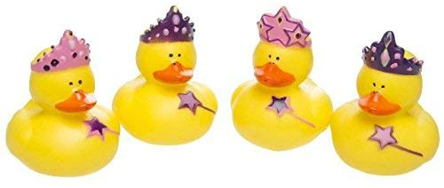 Schnooridoo 4 x Prinzessin Badeenten Duck Princess Gummiente Ente Badewanne Spielzeug Kinder Pool