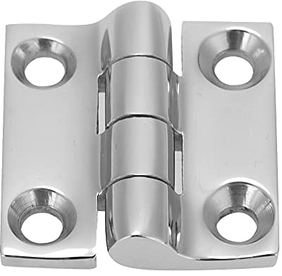 Alomejor Four Hole Boat Hinge 316 Grade Stainless Steel Square Hinge Yacht Replacement Accessories (50mm-1pc)