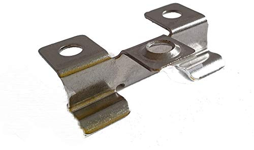 Edelstahl Clips V2A Terrasse WPC Dielen Befestigungsclips Alle GrößenKlemmbereich 6-9mmMit Schrauben (8 mm 100 Stück)