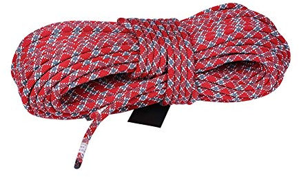 GXYAWPJ rope 12mm Static Rock Climbing Rope 10m/ 50m/ 100m for Outdoor Climbing Rappelling (3 colors) (Color : Red, Size : 12mm-10m)