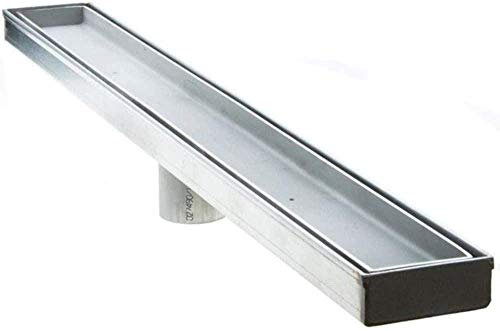 Drain de Plancher sous-Sol Garage Douche Salle de Bains d'hôtel Commercial Insertion de Carreaux de quincaillerie Super résistante 304# Douche linéaire en Acier Inoxydable Grille de Salle de Bains D