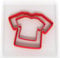 Custom Cutters Shirt Shaped Cookie Cutter | Plastic Cutter for Baking, Fondant, Clay, Pastry, Icing, Jewellery (5CM + 8CM)