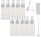 morneve Squeeze Bottles, Writer Bottle for Cookies Icing Sugar Decorating/Cake Biscuit Pancake Food Coloring, BPA-FREE Baking Tools Arts Crafts Kit Applicator Bottles with Brush Funnel, 30mL 10pcs