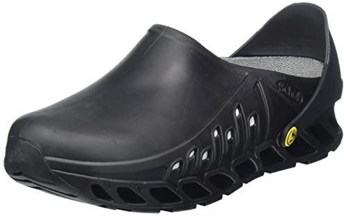 Scholl Unisex EVOFLEX Medical Professional Clog, Black, 2.5 UK