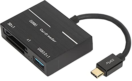 USB C XQD Kartenleser, 5 Gbit/S Hochgeschwindigkeits Multi Kartenleser, Flash Speicherkartenleser mit LED Arbeitsanzeige, Kompatibles USB 3.0/2.0, Plug and Play
