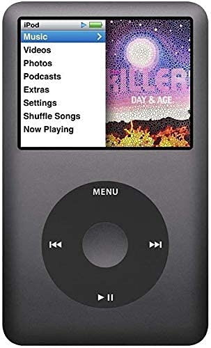Lecteur MP3 i-Pod Classic 7e génération 512 Go SSD (mémoire flash SD) Couleur Spacegrey avec étui de protection de la couleur de l'appareil