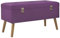 Tidyard Bank mit Schubladen Sitzbank Flurbank Truhenbank Polsterbank Sitzhocker Aufbewahrungsbox 80 cm Lila Samt