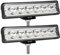 SKYWORLD 2pcs 12V led strahler kfz, 6 Zoll 18W Mini Spot Scheinwerfer Auto Offroad Beleuchtung nebelscheinwerfer für SUV ATV Traktor LKW 4x4, 6000K Weiß, led arbeitsscheinwerfer, led arbeitslicht