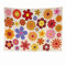 Ulticool - Flower Power Blumen - Wandteppich - 200x150 cm - Großer Wandteppich - Poster Verzierung - Dekoration - Tapete - Leinwand - Malerei - Zubehör Raumteiler - Orange Rot Rosa