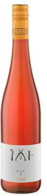 Kitzer Dreisatz Wein Rosé 6x750ml Trocken Deutschland Rheinhessen mit 11,5% vol. Rosé Cuvée Spätburgunder, Blauer Portugieser
