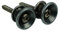 Guyker Rust Color Strap Lock Button - 2Pcs Security Straplock Quick Release Strap Retainer System for Electric Guitar, Bass, Replacement