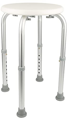 Tabouret de Douche + Siège de Douche, pour Personnes âgées et handicapées, Aide à la Toilette (32 * 32 * 36-54cm)