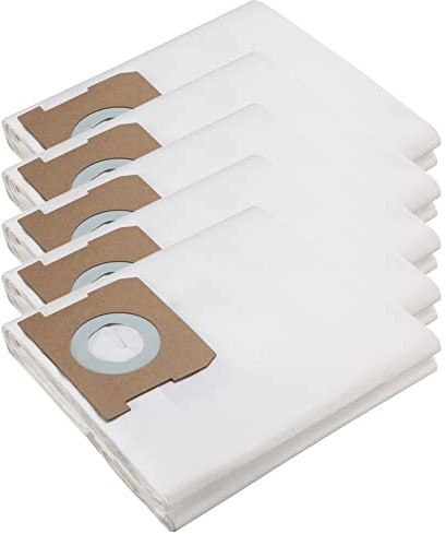 Donkivvy Paquete de 5 bolsas de polvo para aspiradora para Karcher WD1 compactas, reemplaza 2.863-297.0