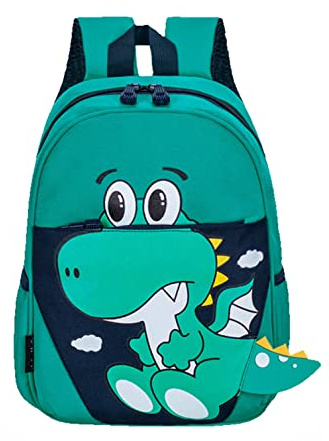 Pawleso Dino Rucksack Kindergarten, Kindergartenrucksack Jungen, 2-6 Jahre, Kinder Rucksack 2-3 Jahre, für Jungs Höhe 80-120cm, mit Brustgurt