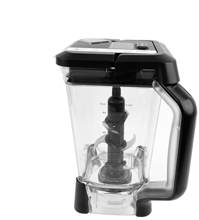 Jarra trituradora de repuesto de 72 onzas XL compatible con Ninja Blender Professional, incluye tapa de bloqueo y hoja