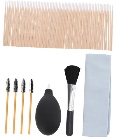 PartyKindom 1 Set Headphone Cleaning Tool Earbuds Cleaning Cloth Wireless Computer Headset Earbuds Cleaning Pen Earphone Brush Wireless Earbuds Duster Kit Mini Air Bag Cotton Cleaner