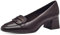 Tamaris Damen Pumps Leder Blockabsatz bequem; Mahogany, EU 37