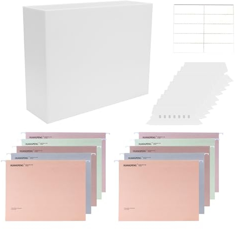 Toowood A4 Suspension File with Frame ,Hanging File Frame,Sturdy Desktop File Organizer for Office & Home