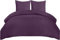Utopia Bedding Copripiumino Matrimoniale 240x220 - Microfibra Copripiumino 240x220cm + Federe 65x65cm (Viola)