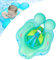 Salvagente Neonato Blu 3-12 Mesi con Seggiolino di Sicurezza,Piscina Salvagente con Sfera di Equilibrio,Doppio Airbag,Regolabile Seggiolino Bambini Gonfiabile Galleggiante Ciambella Anello