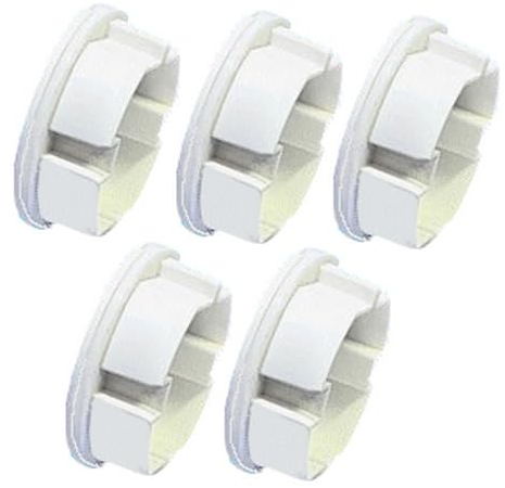 5 Stück Steckdosen Abdichtungen mit 3D-Silikondichtung DICHTEL DI-8019.S5 Steckdosendeckel luftdicht winddicht gegen Zug aus der Steckdose Staubschutz Spritzschutz