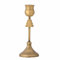 Bloomingville Eloy Gold Metal Candle Holder Height 18.5 cm Decorated with a Gold Christmas Tree
