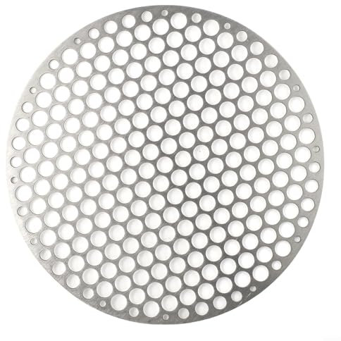 Stainless Steel Round Grill Net BBQ Mat, Carbon Furnace Steam Nets Barbecue Rack, Reusable Fire Pit Grate Barbecue Mesh, Round Steaming Cooling Rack(30CM)