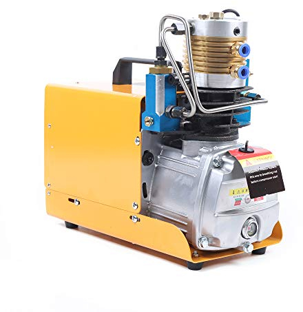 300 Bar Kompressor Hochdruckluftpumpe,Automatische Abschaltung Luftkompressor | 1800W Motorleistung | 2800R/Min | Druckeinstellung Kompressorpumpe für Hochdruckprüfung, Flaschen, Automobile