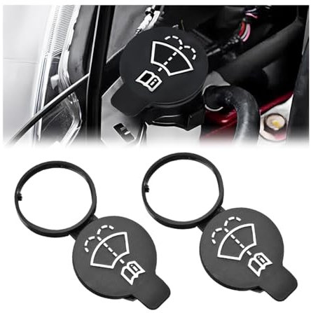 Mandark 2 x Auto-Scheibenwischer-Waschflüssigkeitsbehälter, Tankdeckel, Automobil-Scheibenwaschflüssigkeitskappen, OEM-Nr. 13227300 Ersatz, kompatibel mit Camaro Silverado Cruze