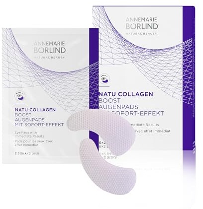 ANNEMARIE BÖRLIND NATUCOLLAGEN BOOST Augenpads (6x2 Stk.) - Sofortiger Straffungseffekt, Veganes Natucollagen und botanische Hyaluronsäure für intensive Feuchtigkeit und Reduktion von Fältchen