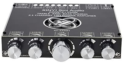Hi-Fi Amplifier，Audio Amplifier TPA3251 2 * 220W+350W Bluetooth Power Amplifier Board 2.1 Ch Class D Subwoofer Theater Audio Stereo Equalizer USB Sound Card Amp