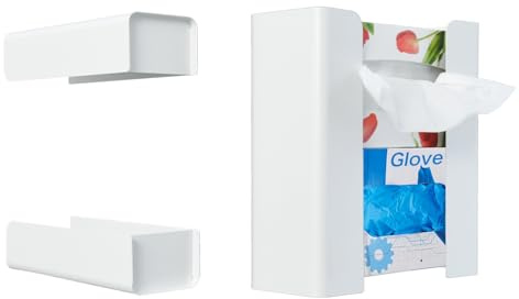 Verbessertes magnetisches Handschuhfach und Taschentuchhalter für Kühlschrank, 11,9 cm breit, Aufbewahrung von Küchentüchern, Papierhandtuchspender, Trocknerblatt-Organizer, Werkzeugkasten-Zubehör für