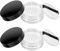 Aeaocvo 2 Stück Leere Puderdose Mit Puderquaste, Tragbar 10 Ml Loose Powder Container, Leer Puderdose Set mit Abnehmbarem Siebdeckel für Frauen Mädchen