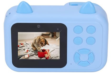 Kinderkamera mit Sofortdruck – Kinderkamera, Kleinkindkamera mit Sofortdruck, Spielzeug, 2,4-Zoll-Bildschirm, HD-Foto- und Videoaufzeichnung, Kleine Digitalkamera, (Blue)