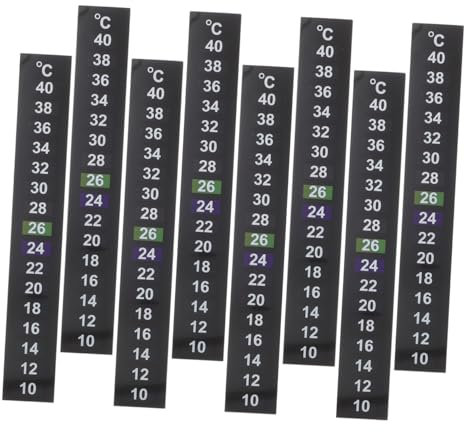 OUNONA 8 Stück Aquarium -fischtank -temperaturaufkleber Aufkleber Für Temperaturmesser Aufkleber Mit Thermometerstreifen Aufkleber Für Das Aquarium-temperaturmessgerät Das Haustier
