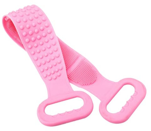 PACKOVE Spazzola Scrub in Silicone Massaggiante Per Doccia e Bagno Esfoliante Cintura Bifacciale Rimuove Cellule Morte e Aumenta
