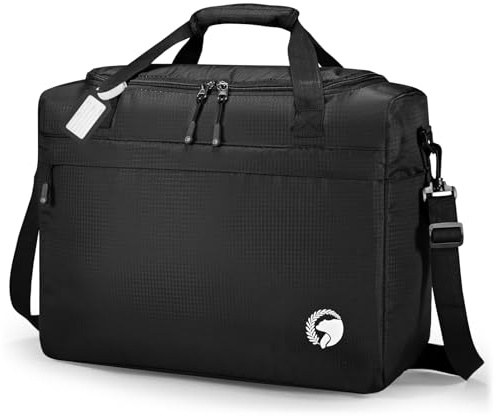 BAGZY Handgepäck 40x30x15 cm British Airways KLM Air France Handgepäck Tasche für Flugzeug 40 x 30 x 15 Faltbare Reisetasche Wasserdicht Carry on Luggage Underseat Bag für Weekend Sport Herren Damen