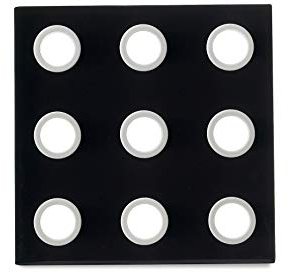 Mepal Topfuntersetzer Domino, Melamine, Schwarz, 16.2 x 16.2 x 0.8 cm