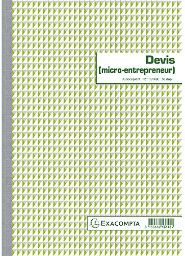 EXACOMPTA DEVIS AUTO ENTREPRENEUR 29,7/21 50D A.