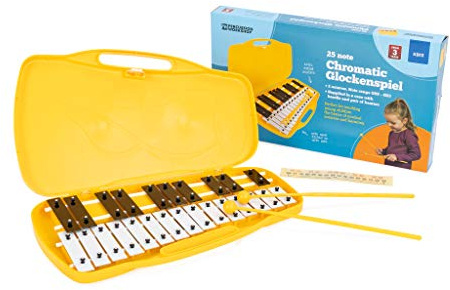 Percussion Workshop KB13 Glockenspiel, mit Koffer, Rot