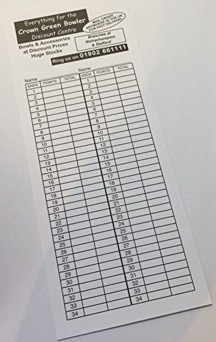 Double Sided Bowls Score Cards (500)