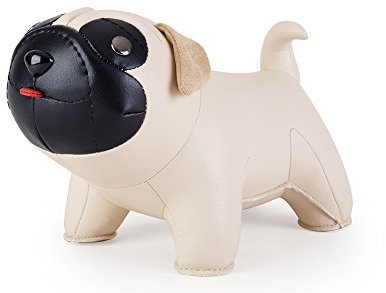 Züny, ZCBV0310W, Hund Pug, Mops, Buchstütze, Türstopper, (Wheak)
